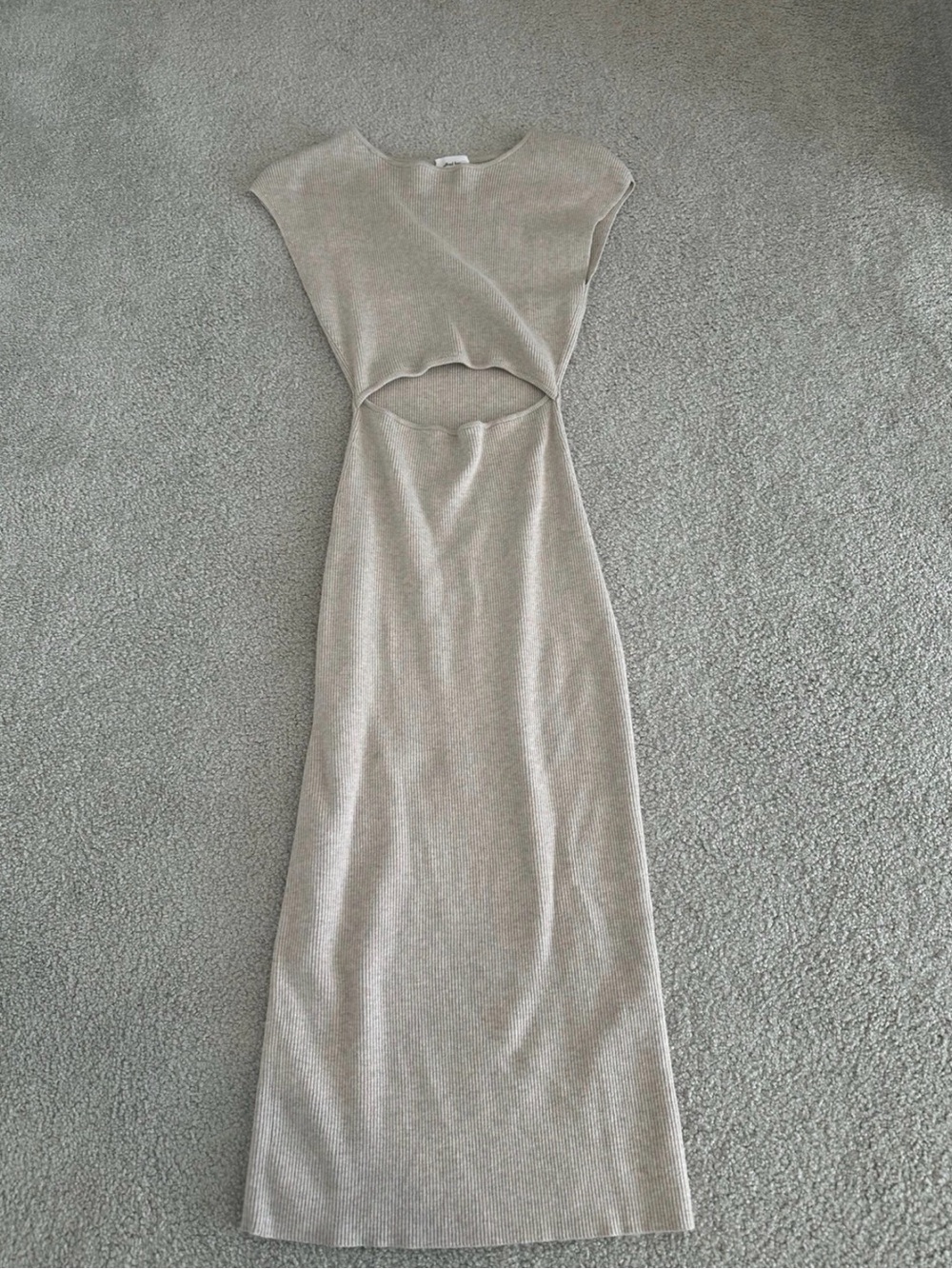 Aritzia Cutout Ribbed Dress Size Small